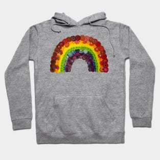 Spirograph Rainbow: a Patterned Spirograph Collage Hoodie